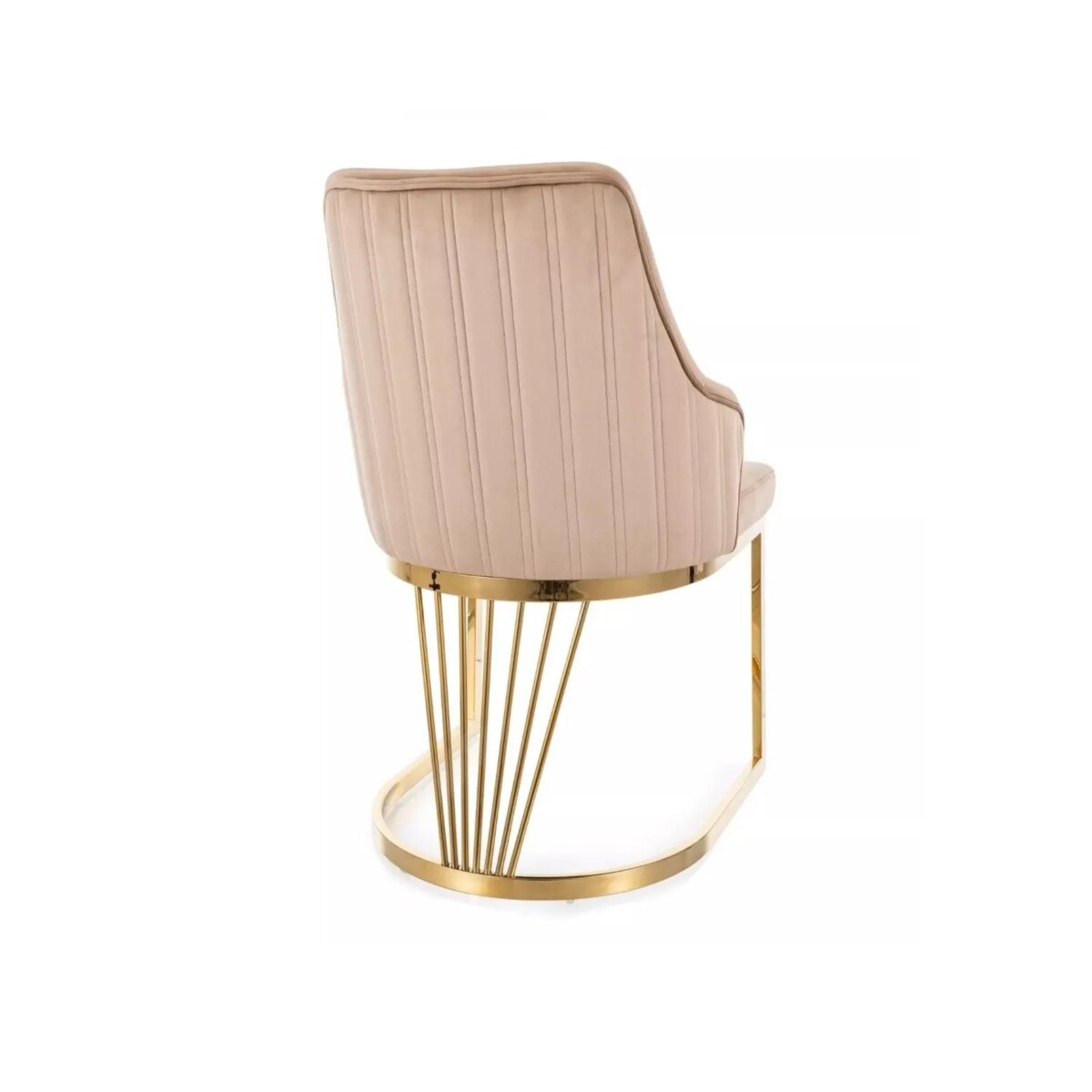 Krzesło tapicerowane ALURE VELVET beżowe