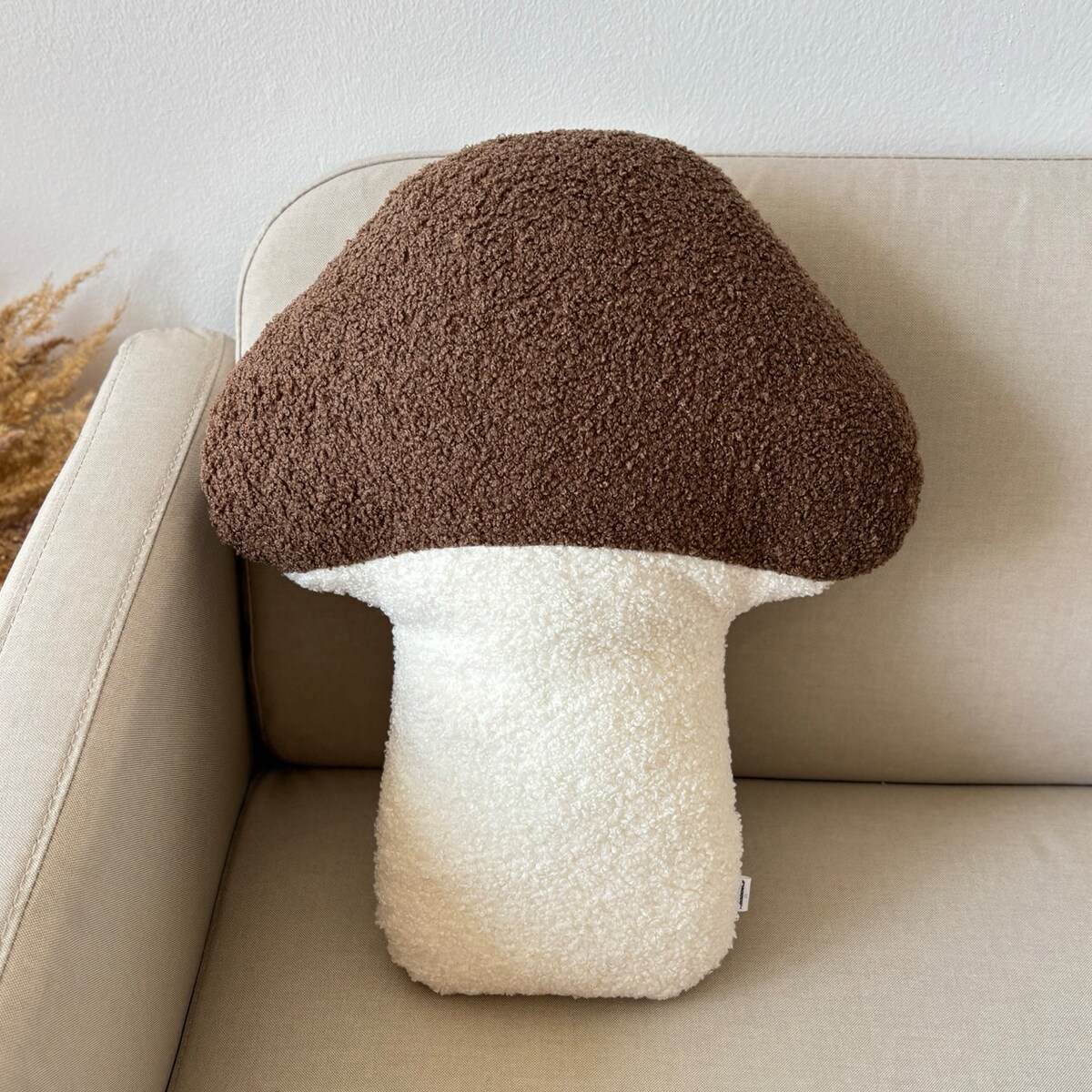 Poduszka jesienna Grzyb boucle