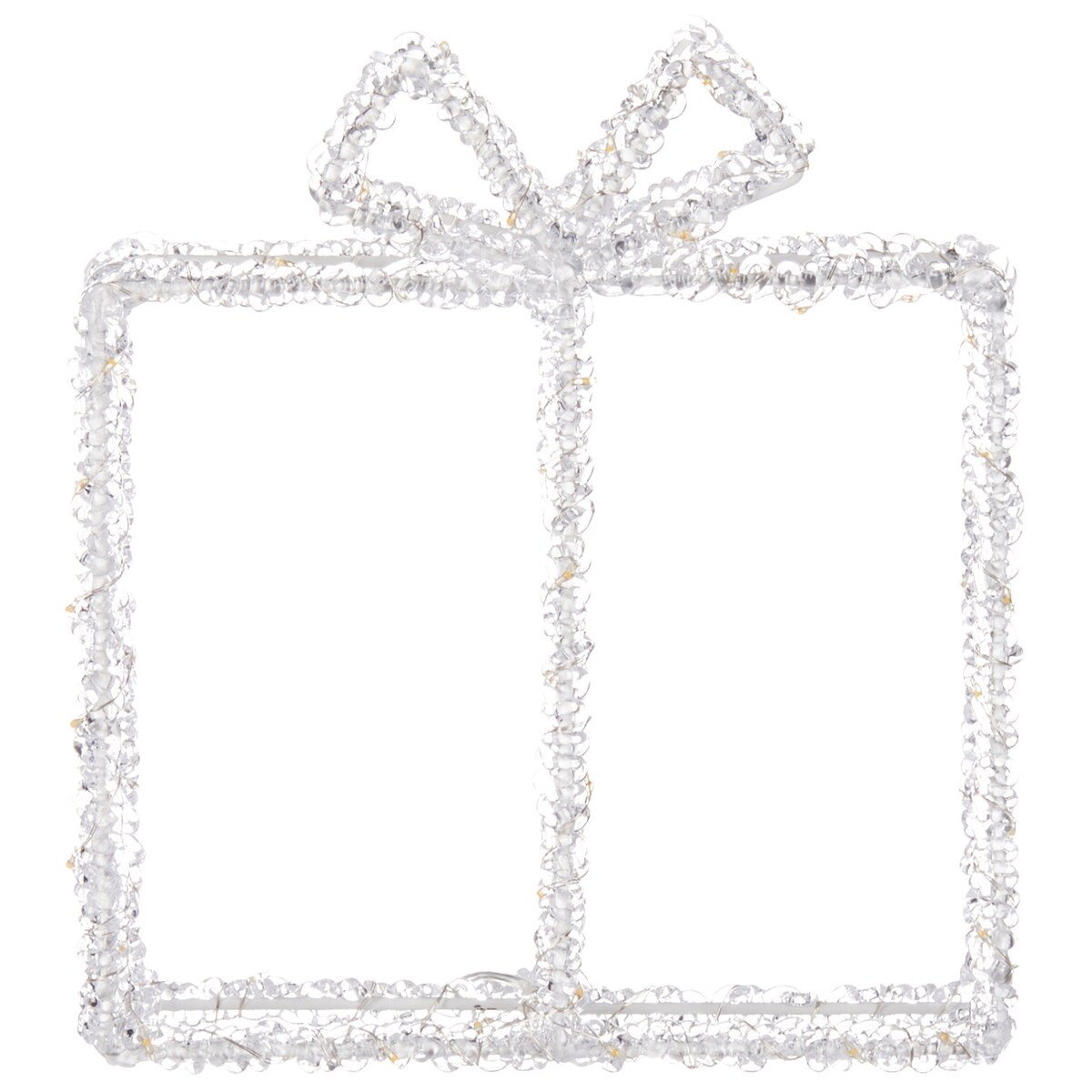 Dekoracja ogrodowa LED KEMI Prezenty świąteczne 25 cm Biały