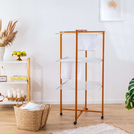 ARREDAMENTI KARISMA Suszarka na pranie - 80 x 68 cm, Brązowy