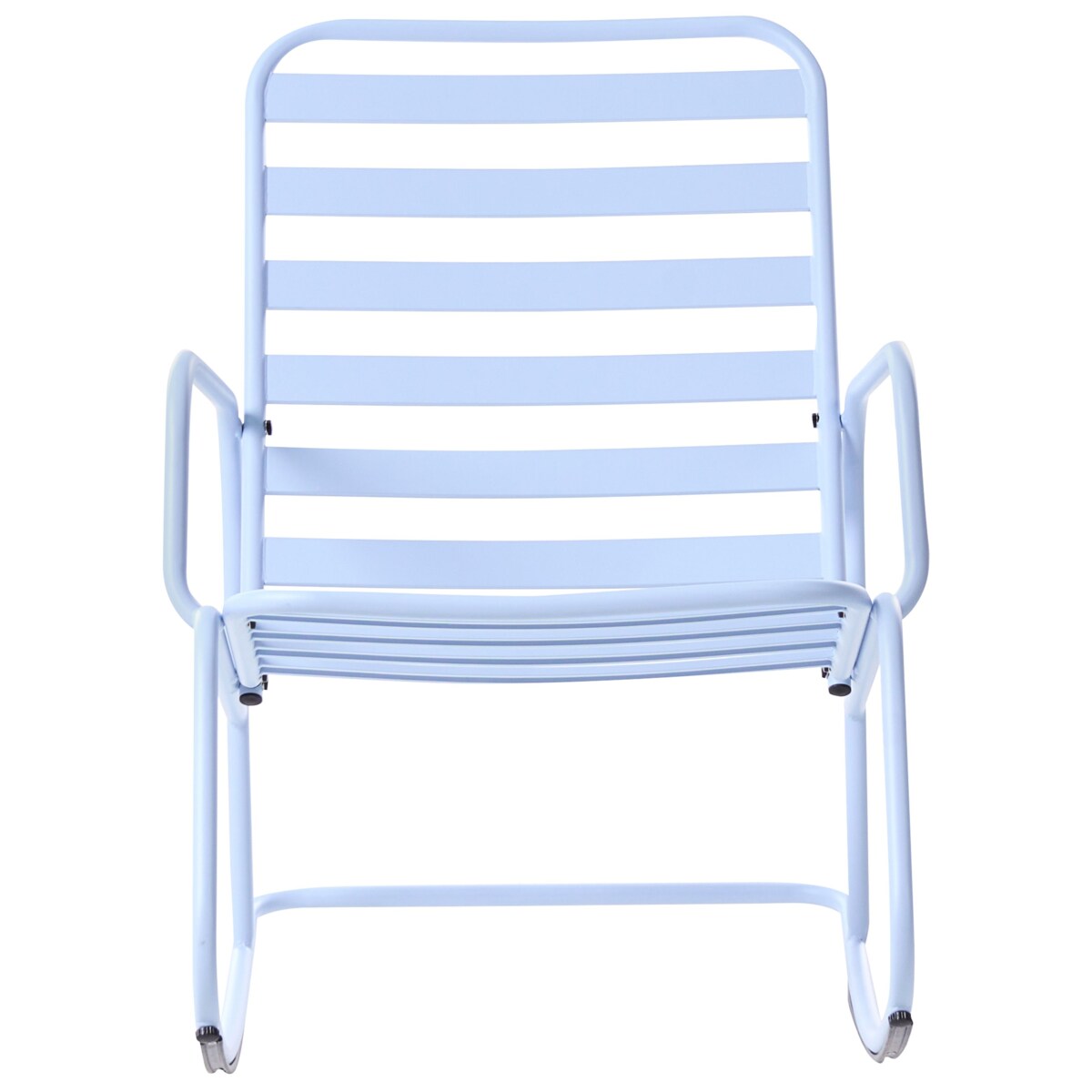 Fotel bujany ogrodowy TURI Metal Błękitny