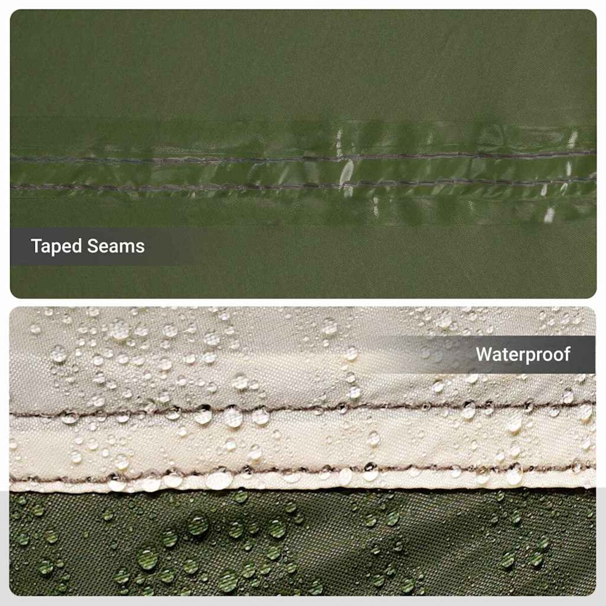 vidaXL Namiot wędkarski z dachem oliwkowy 514 x 465 x 187 cm Poliester