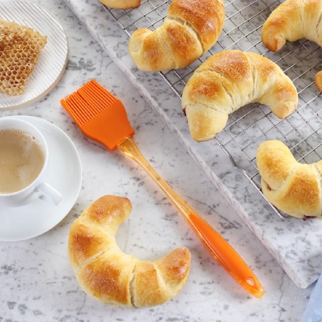 Silikonowy pędzelek kuchenny do smarowania ciast ciasta mięs mięsa 23cm TIROSS