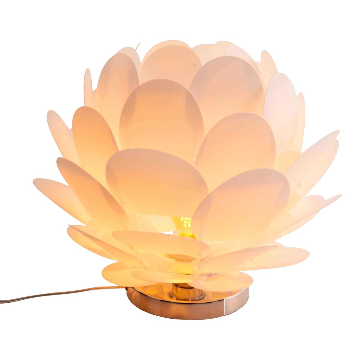 Dziecięca LAMPA stołowa FORA 3187023 Nave stojąca LAMPKA dekoracyjna ananas biały