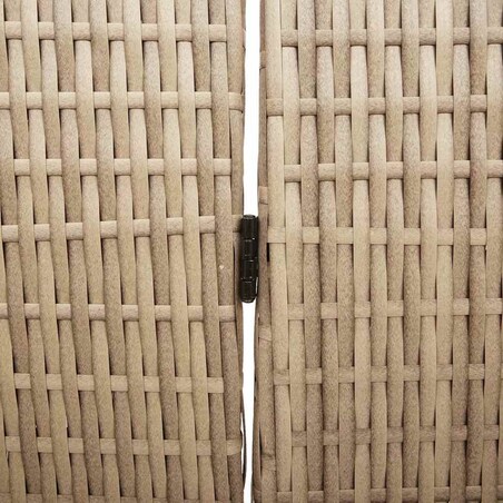 vidaXL Przesłona pokoju Beżowy 196 x 200 cm polirattan