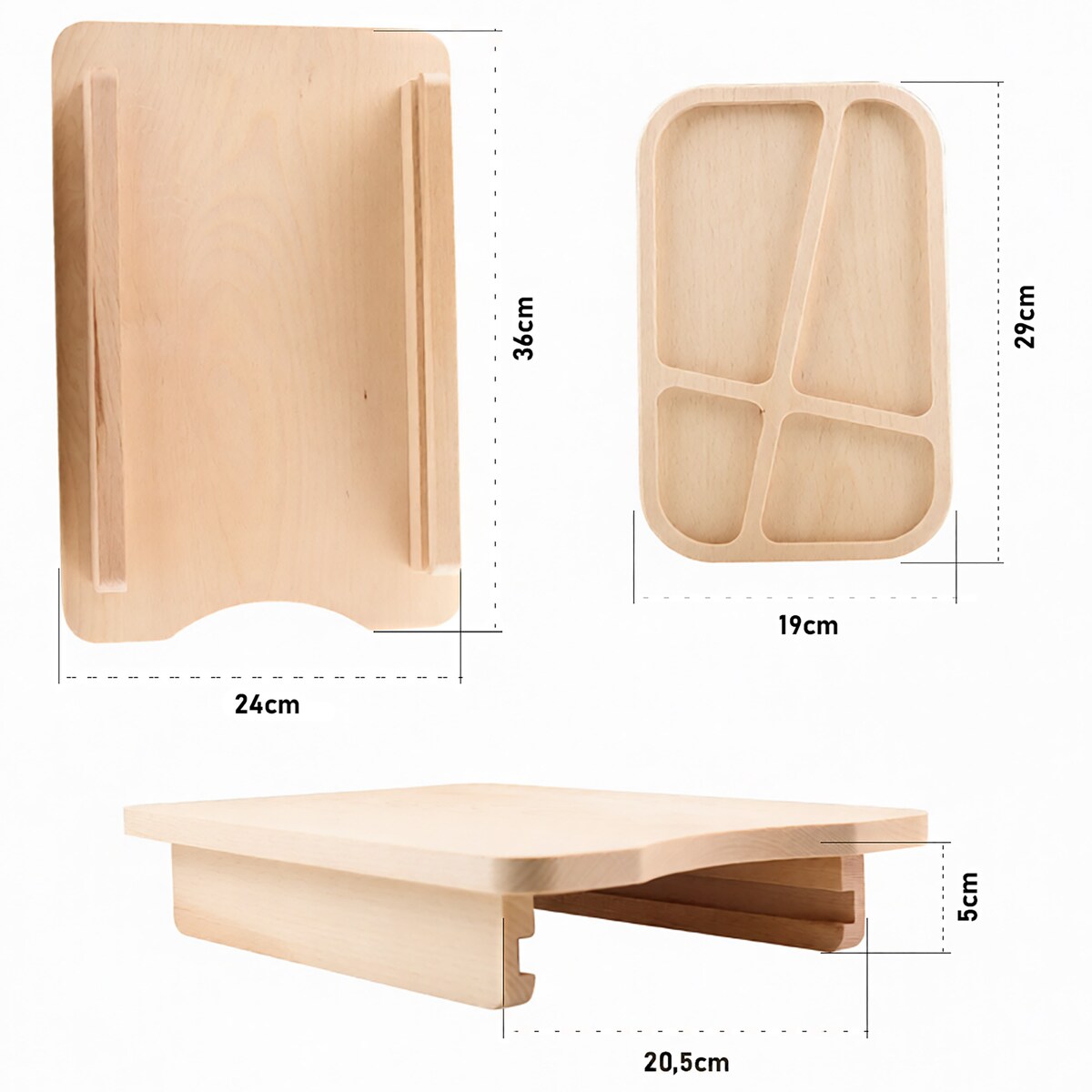 Deska Drewniana Do Krojenia Z Szufladą Tacką Do Kuchni Naturalne Drewno