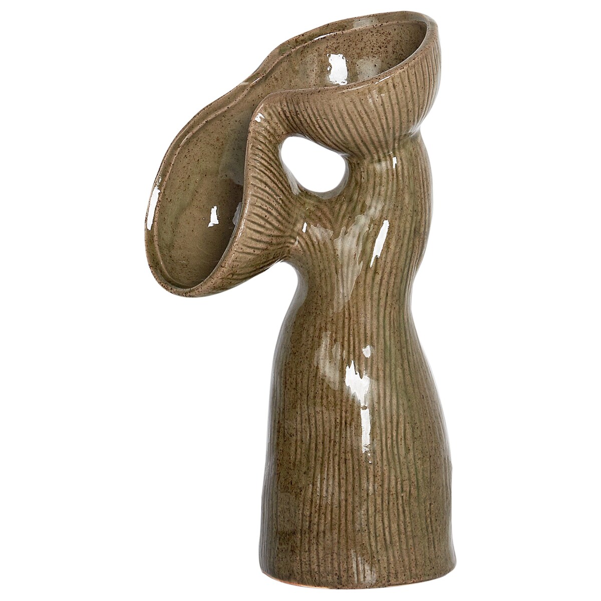 Kamionka Wazon na kwiaty 28 cm Zielony CALAMUS