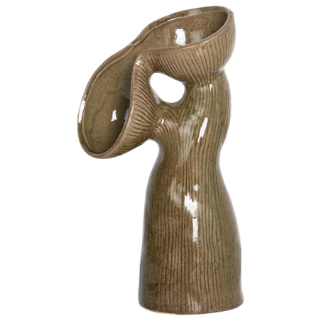 Kamionka Wazon na kwiaty 28 cm Zielony CALAMUS