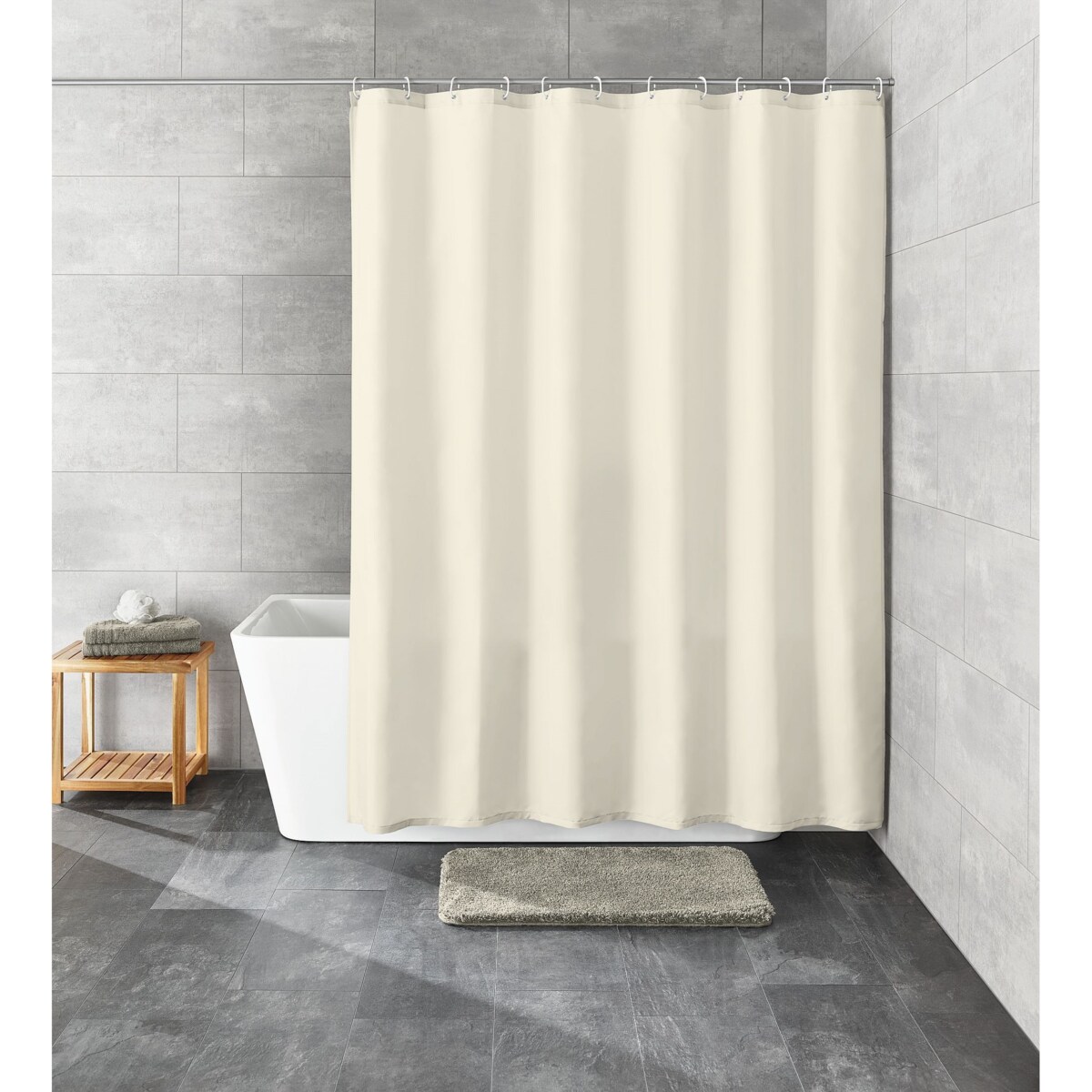 Kleine Wolke Uno Ekologiczna Zasłona prysznicowa beż 180x200 cm PEVA bezzapachowa