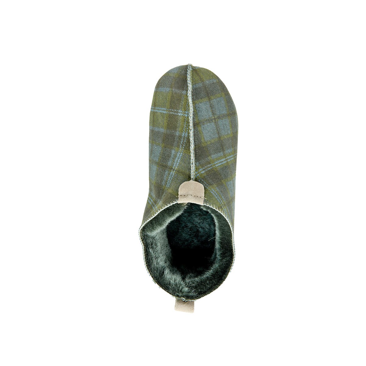 Kapcie damskie OXFORD Tartan zielone 39