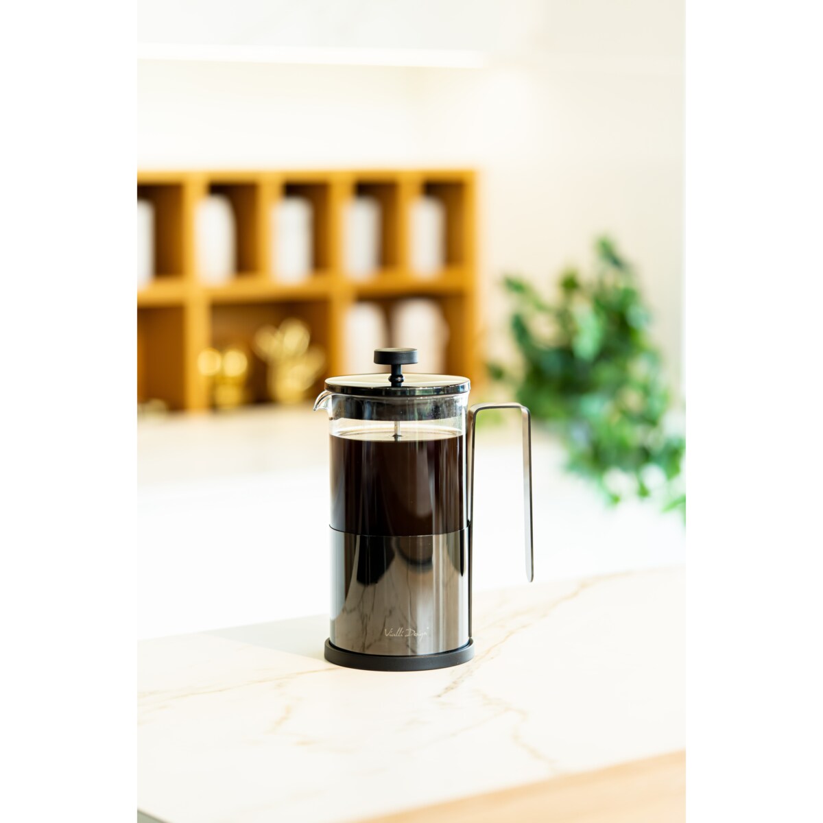 Zaparzacz do kawy i herbaty 1000 ml Diamante graiftowy 0701