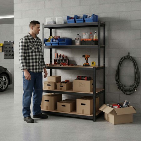 Regał metalowy stół warsztatowy Humberg HR-855 180x100x60 cm 825 kg 4855