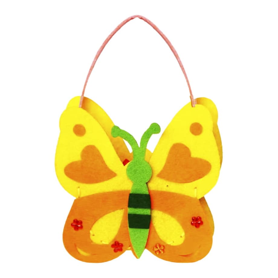 Kolorowe torebki - filcowy zestaw do szycia DIY - 6 elementów