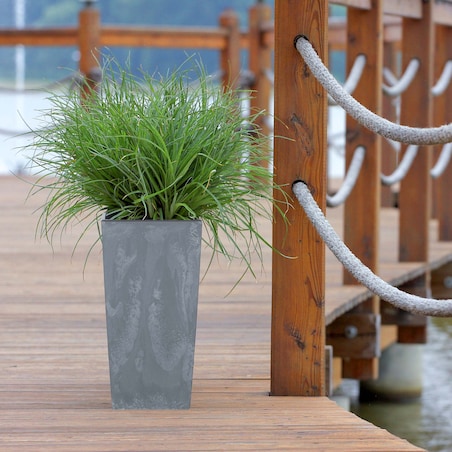 Doniczka Donica Ogrodowa Beton Efekt Duża Kwadrat 37,5 cm