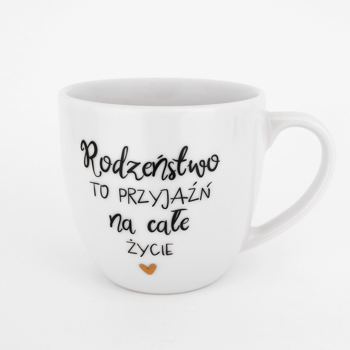 Kubek 300 ml - Rodzeństwo to przyjaźń na całe życie - ZŁOTE SERCE