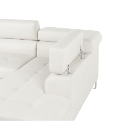 Narożnik ekoskóra lewostronny biały NORREA