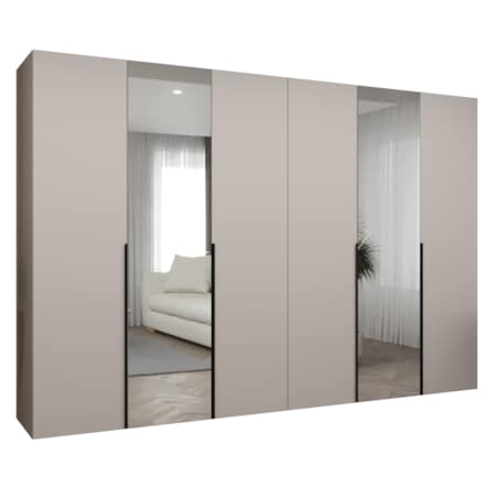 Szafa uchylna otwierana ALICANTE 2 300 wys. 202 cm Kaszmir + u. Czarny