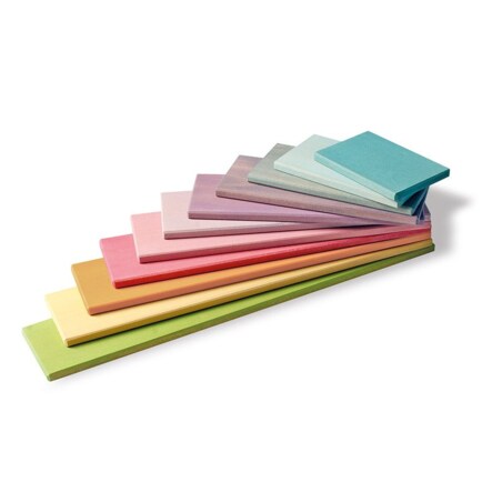 Płyty drewniane 11-el. klocki pastelowe Grimm's 2+