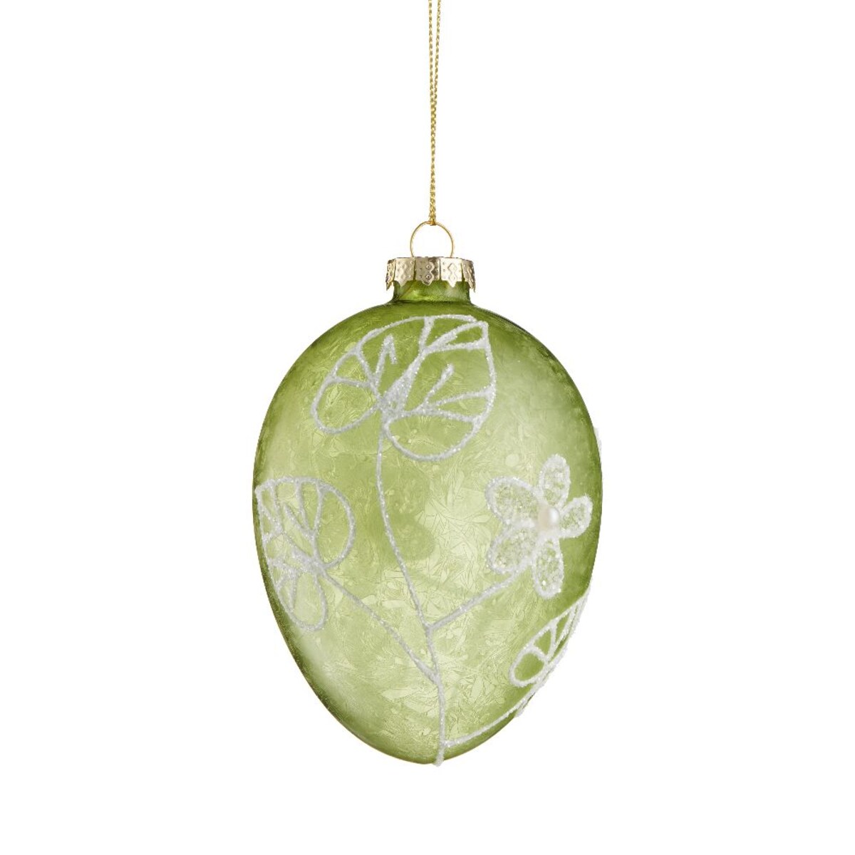 VILLA ITALIA Bombka jajko zielone 11,5 cm