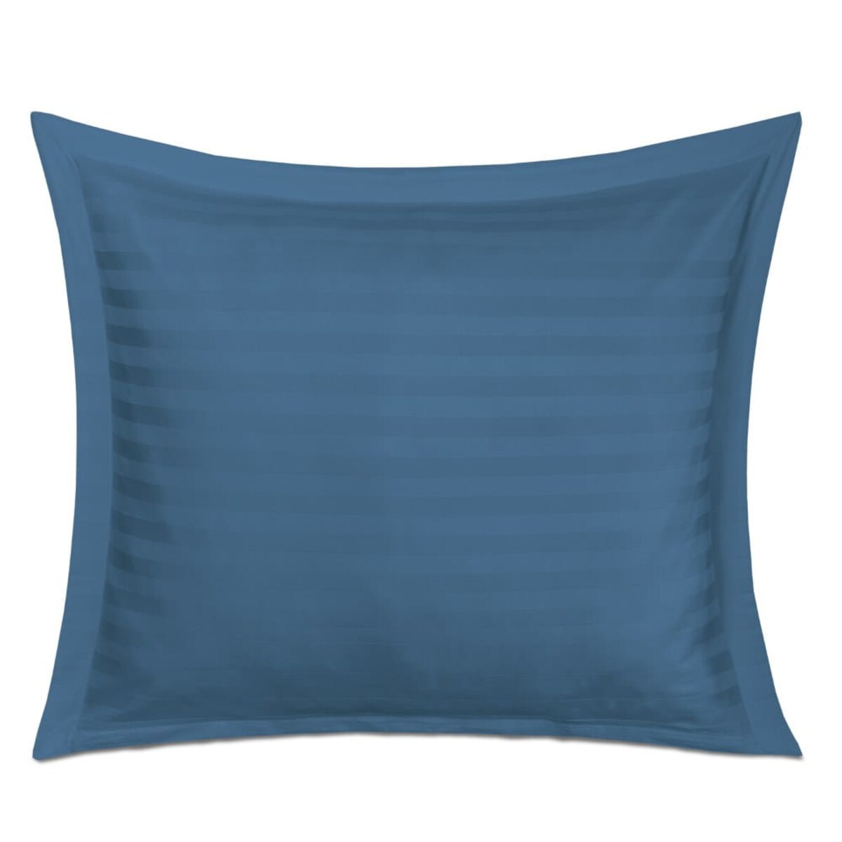 Pościel bambusowa satyna bawełniana 140x200 Bamboo paski, chabrowa