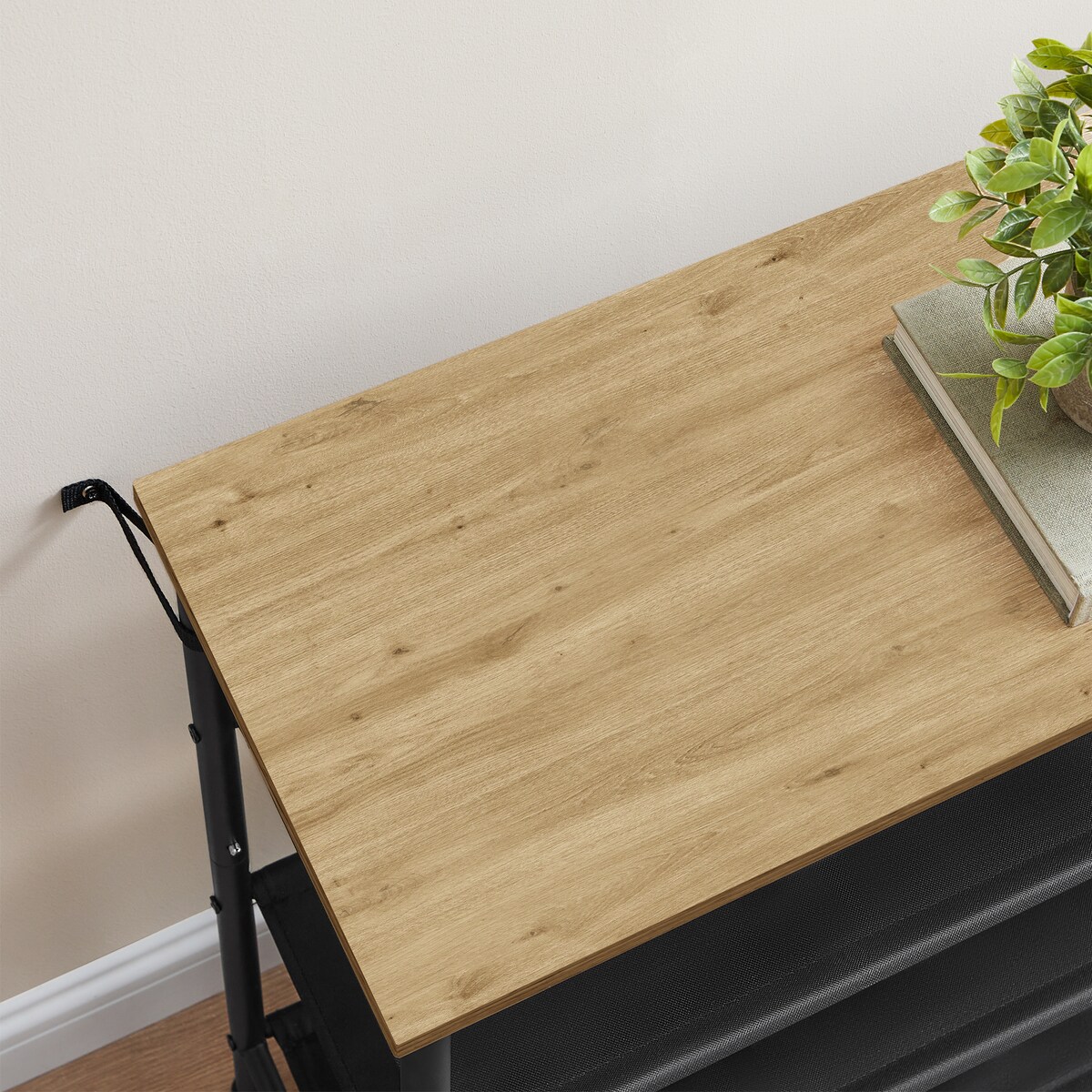 Szafka Na Buty w stylu loftowym dąb Artisan, czarny