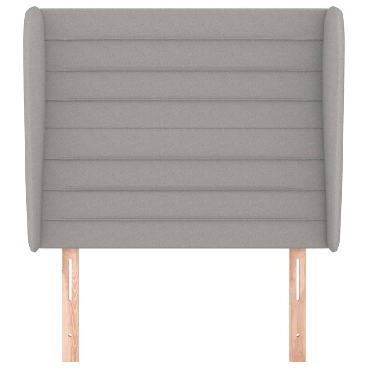 vidaXL Zagłówek uszak, jasnoszary, 103x23x118/128 cm, tkanina