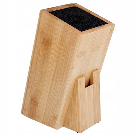 Uniwersalny stojak blok do noży KRISBERG brązowy skośny