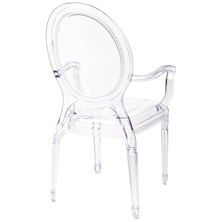 Krzesło Prince Arm KH010100202 do sypialni przezroczyste