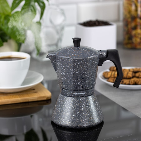 Kawiarka espresso 450ml 9 filiżanek szara KLAUSBERG