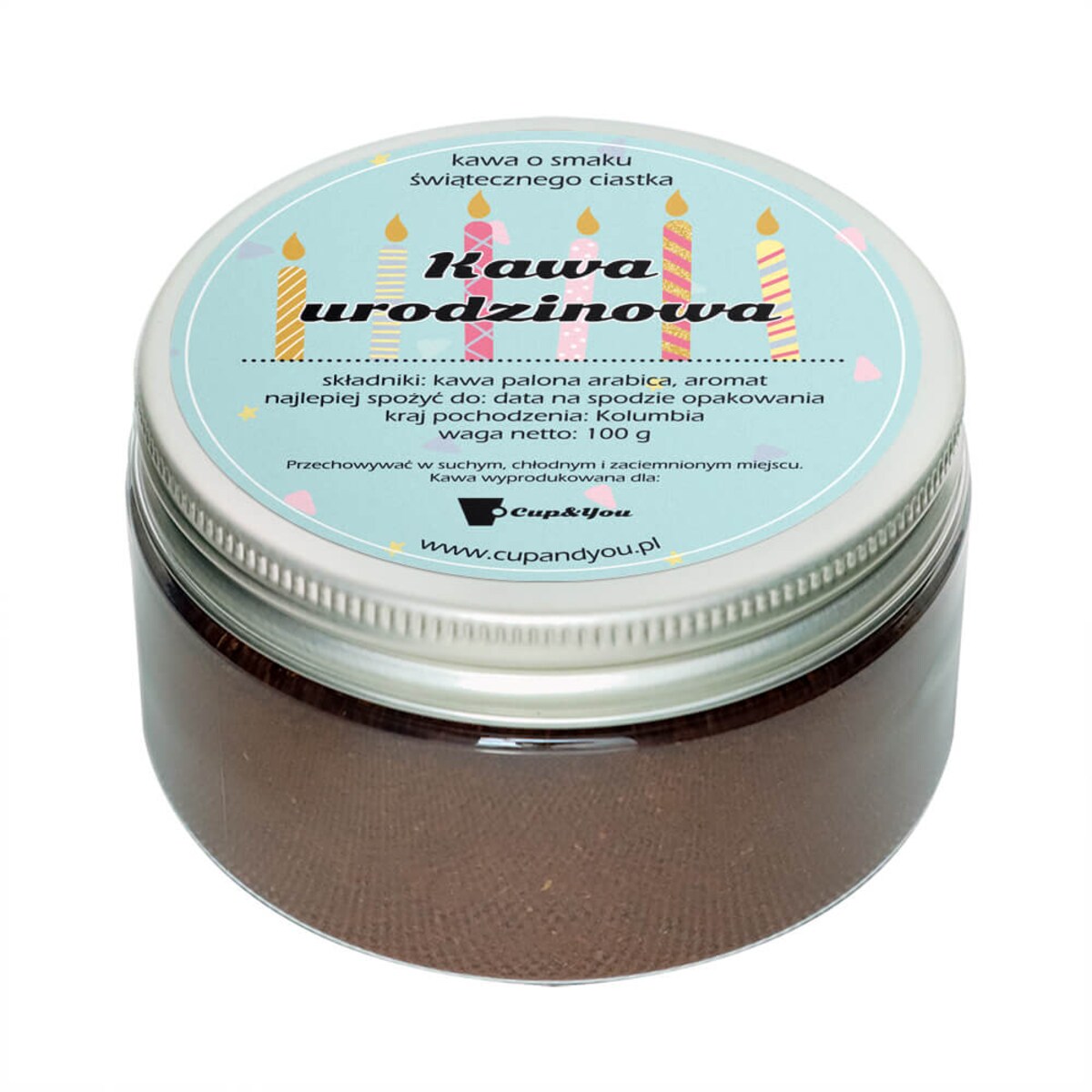 Wysokogatunkowa Kawa aromatyzowana o smaku świątecznego ciastka, spakowana w eleganckie pudełko - 100g ziaren 100% Arabica