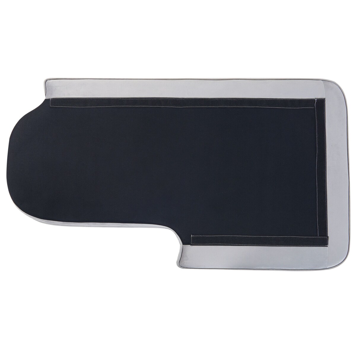 Szezlong welurowy lewostronny szary ALLIER