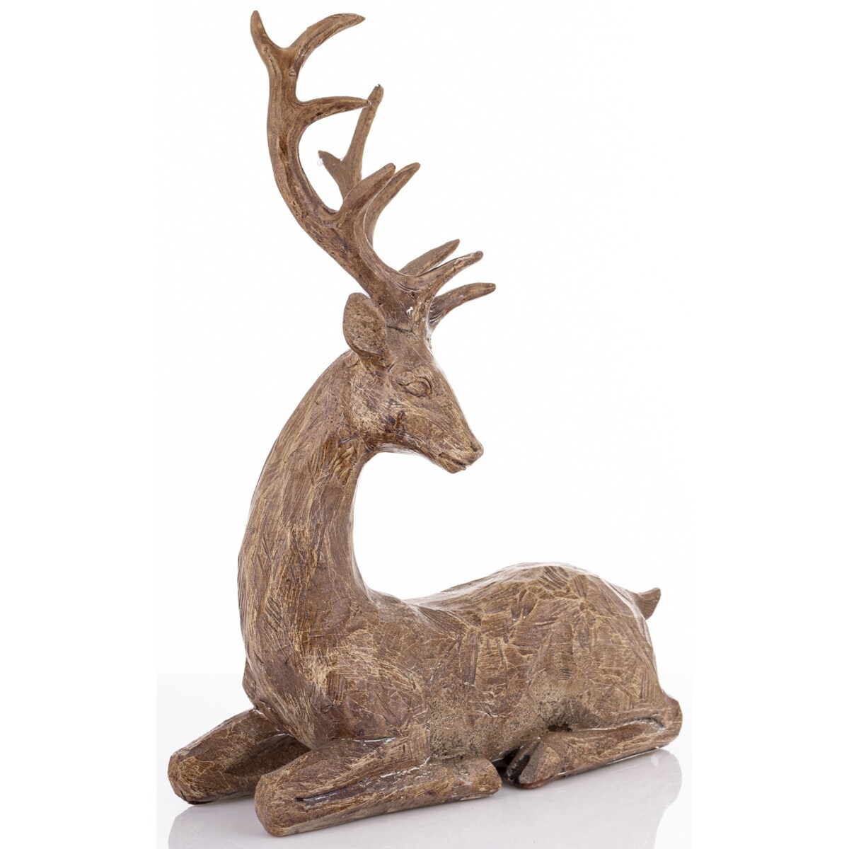 Figurka - leżący jeleń z tworzywa sztucznego 34x15x26 cm SASEUM-4