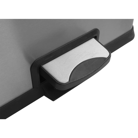 EKO Kosz na śmieci z pedałem Rejoice, 2x12 L, matowy, srebrny