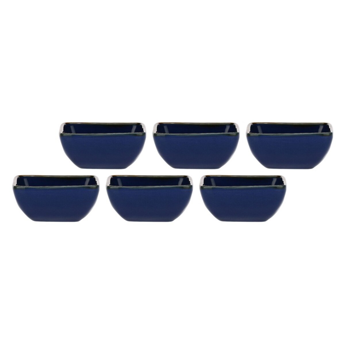 Zestaw 6 kwadratowych miseczek Concerto Blu Cobalto - Kobaltowy, 8 cm