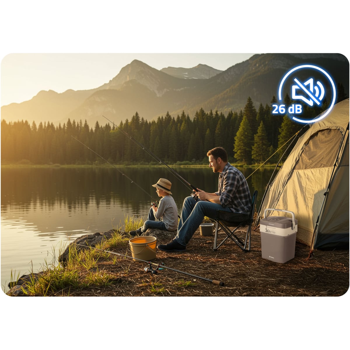 Lodówka turystyczna samochodowa 12V/230V USB funkcja grzania 29l Berdsen