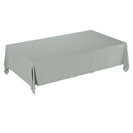 Obrus prostokątny 130 x 210 cm jasny szary