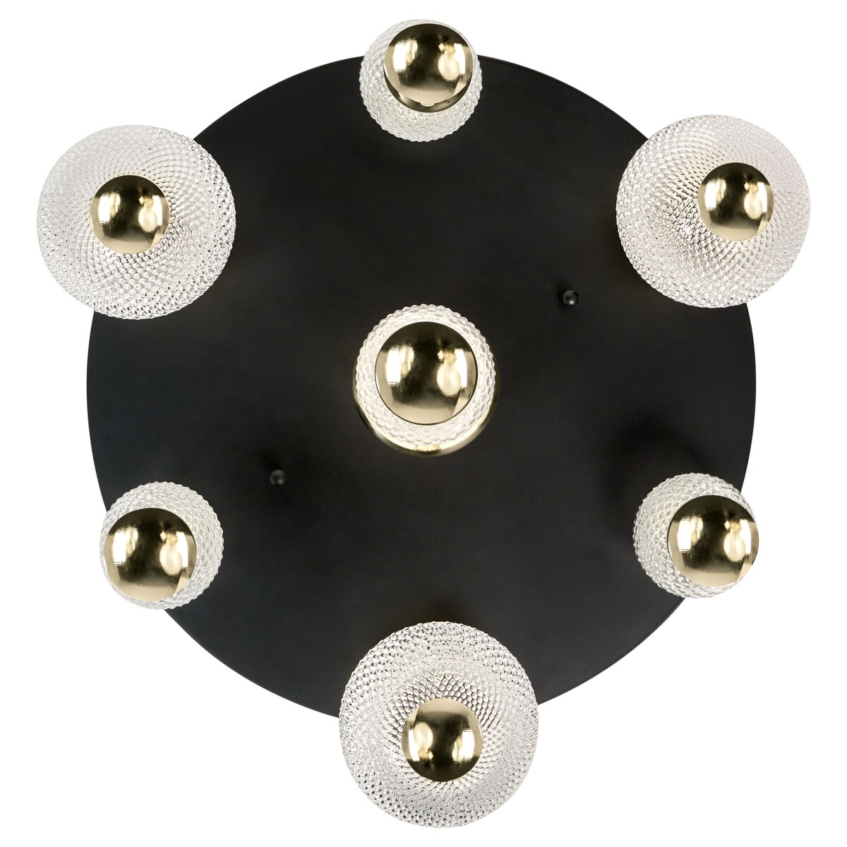 Lampa sufitowa LED SORA Szkło Złoty