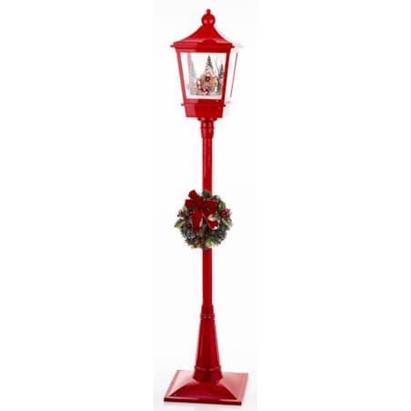 Latarnia świąteczna LED 186x38x38 cm MAYAK-2 czerwona z pozytywką