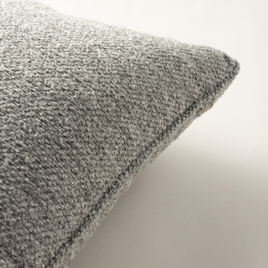 Poszewka Gabi na poduszkę prostokątna 60x40 szary melanż