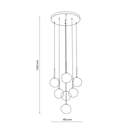 Lampa wisząca TK Lighting LAVA SABIA 11329 – nowoczesna lampa sufitowa