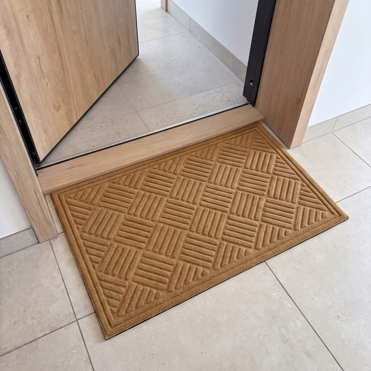 Wycieraczka wejściowa 60x90cm Contours Parquet Sand Beżowy