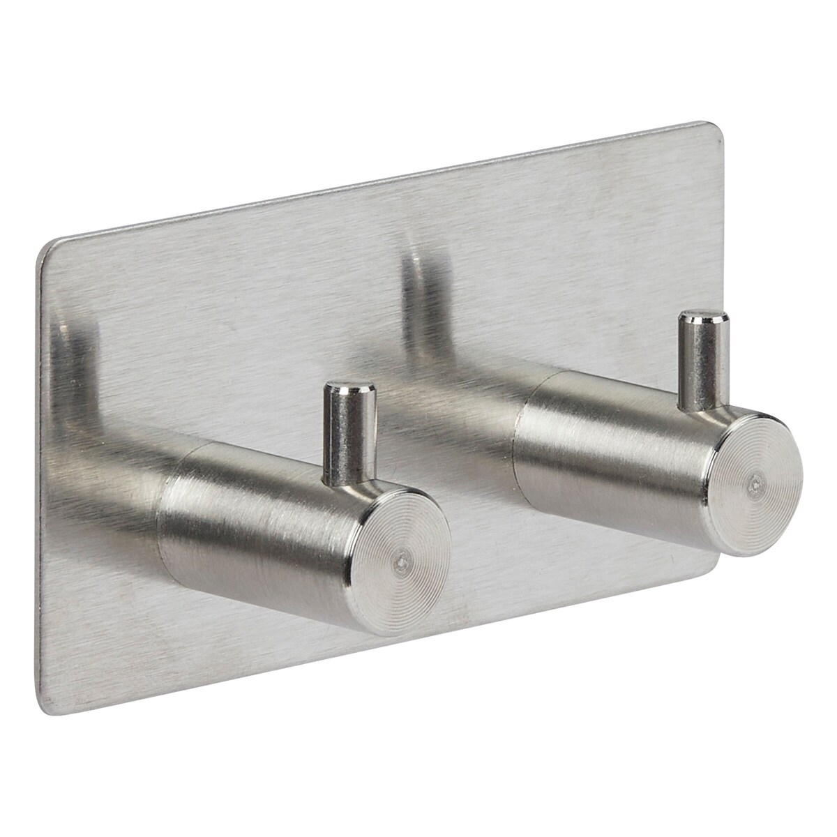 Haczyk samoprzylepny STIKY+ 2 uchwyty, stal nierdzewna, 9 x 2,8 x 4,5 cm