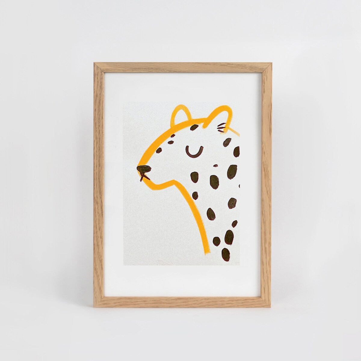 Ramka na zdjęcia 21x29,7 cm A4 ramka drewniana dębowa naturalna foto ramka z litego drewna dębowego prostokątna OAK FRAMAI