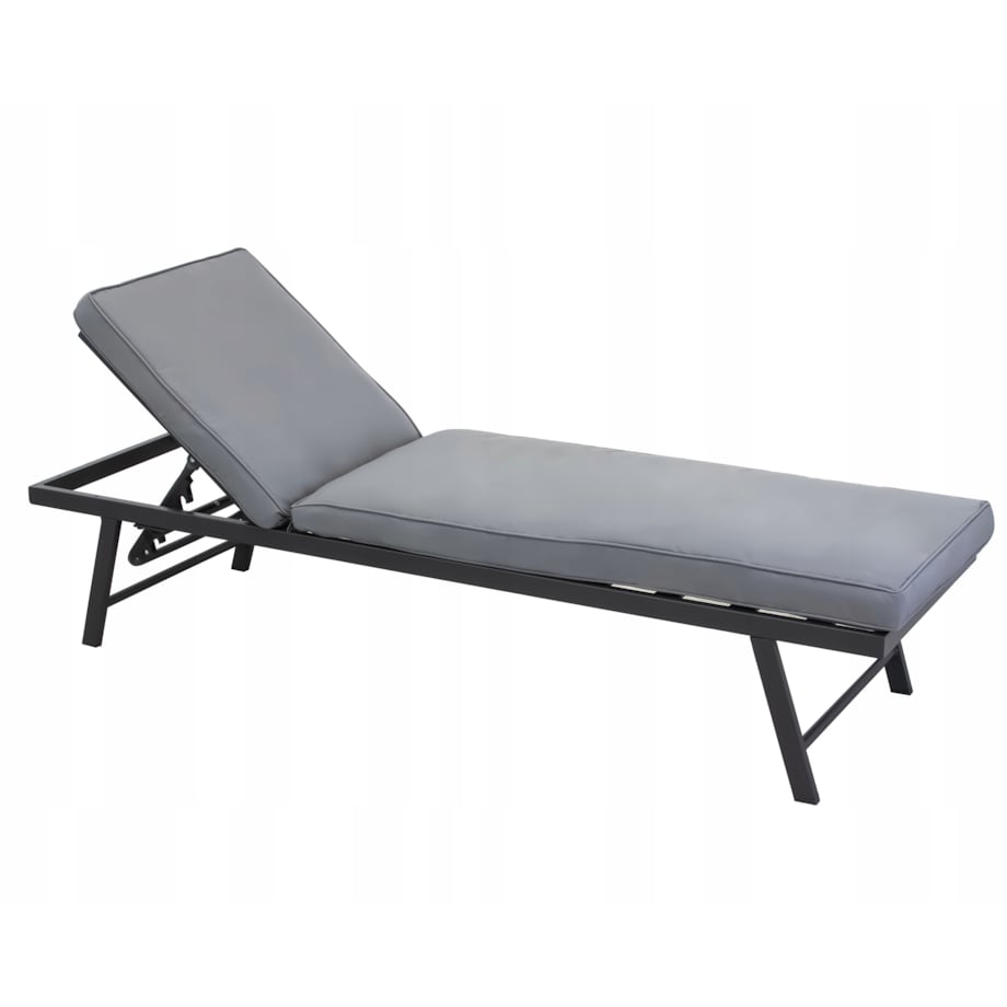 Modułowy zestaw mebli ogrodowych z sofami posiadającymi funkcję leżanki