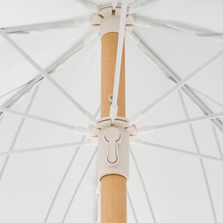 Parasol ogrodowy 155 cm MONDELLO Biały/ czarny