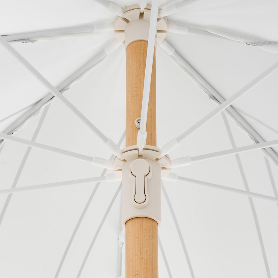 Parasol ogrodowy 155 cm MONDELLO Biały/ czarny