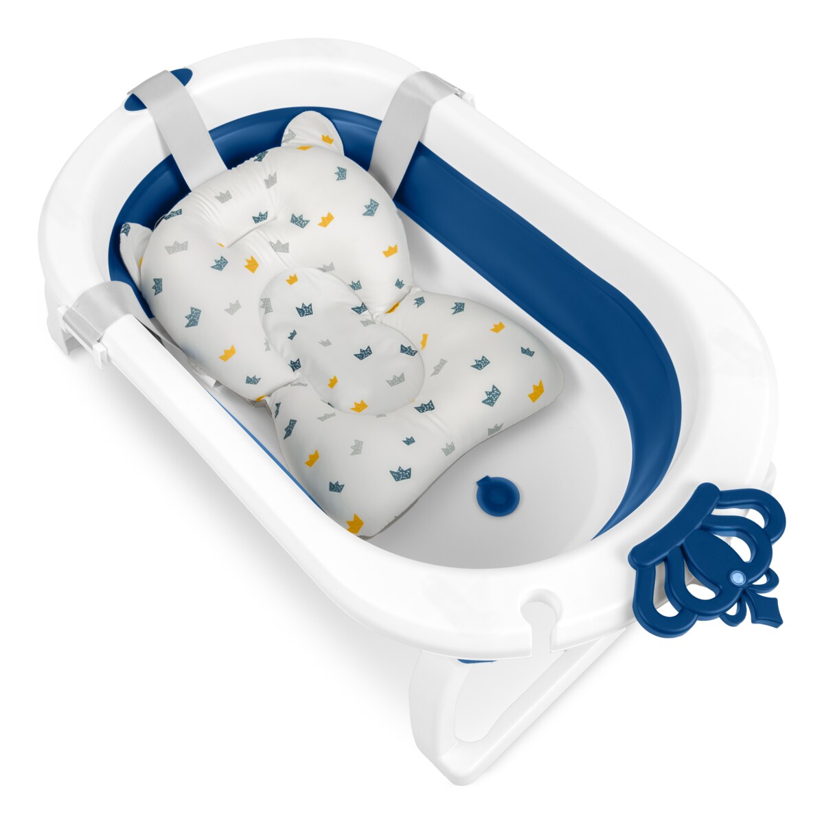 Wanienka składana dla dziecka niemowląt silikonowa z poduszką Ricokids