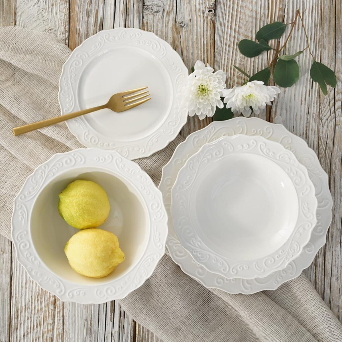 VILLA ITALIA Talerz głęboki porcelanowy 21,5 cm OLIMPIA