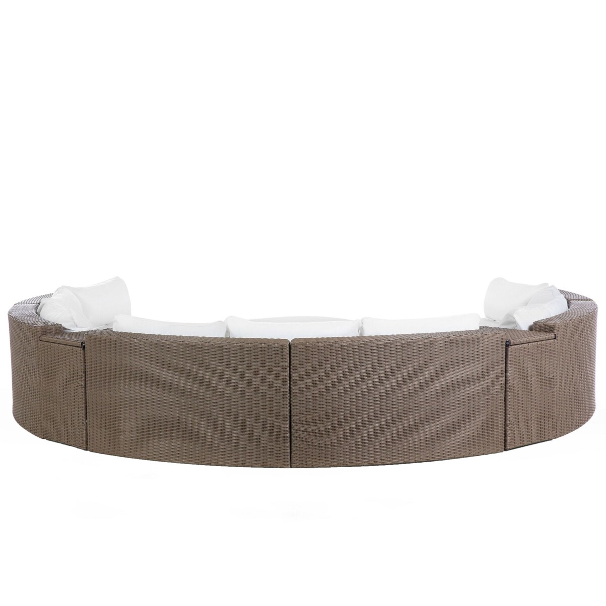 Zestaw ogrodowy z technorattanu 9-osobowy brązowy SEVERO