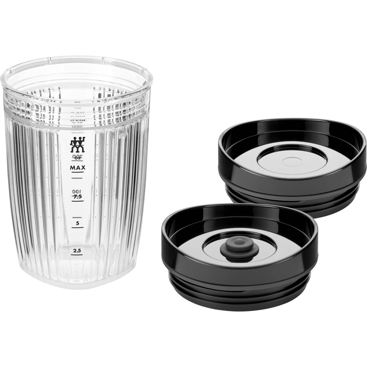 Bidon do blendera z pokrywką próżniową Zwilling Enfinigy - Czarny, 300 ml
